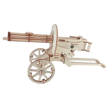 

Heavy Machine Gun DIY 3D Wooden Puzzle Woodcraft Assembly Kit Cutting Wood Toys For Christmas Gift 3098