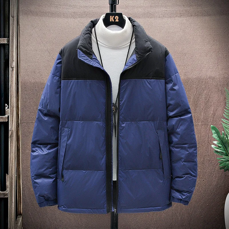 2022 Winter Male Jacket Stand Collar Quality Fashion White Duck Down Man Jacket Windbreak Men's Down Jacket Warm Outwear parka