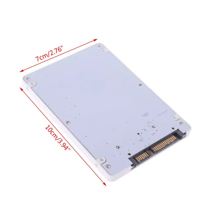 1.8" Micro SATA 16 Pin SSD To 2.5" SATA 22Pin HDD Adapter Converter With Case