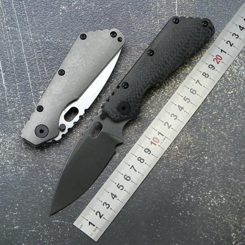 

TIGEND SNG Folding Knife D2 blade Titanium Nudist/Pits/CF handle Copper washer outdoors hunting utility survival Knives EDC Tool