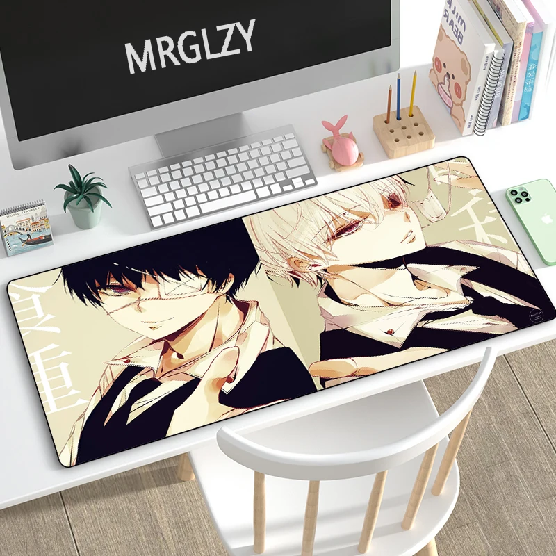 

MRGLZY Multi-size Hot Sale Anime Tokyo Ghoul 400*900MM Large Mouse Pad Gaming Peripheral MousePad Computer Accessories Desk Mat