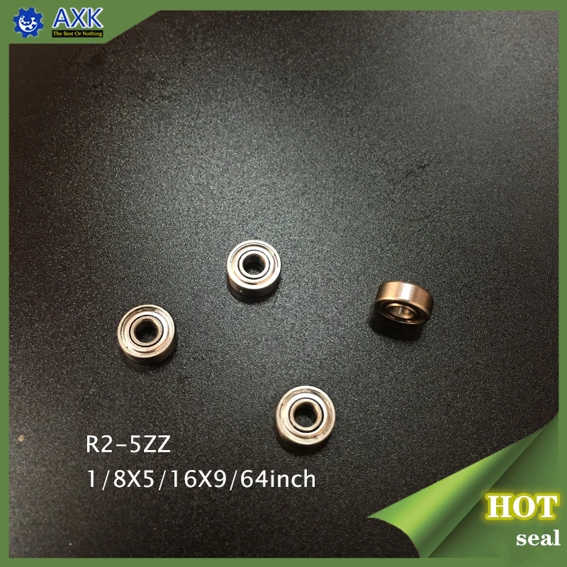 R2-5ZZ ABEC-1(100 шт) 1/" x5/16" x9/6" дюйм, миниатюрный шарикоподшипники RC модели