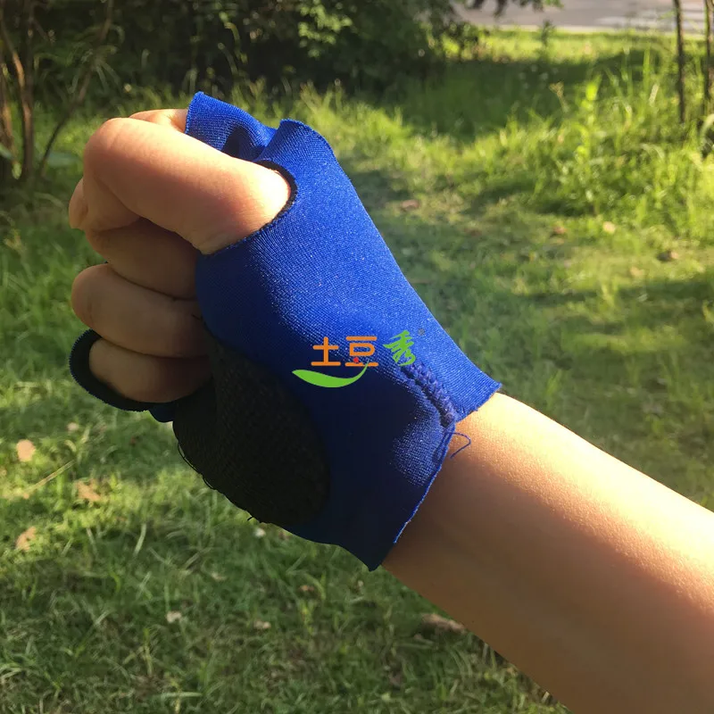 Перчатки для фитнеса с защитой на полпальца, перчатки на полпальца, спортивный аппарат для тренировок мужчин и женщин, противоскользящая штанга для тяжелой атлетики D
