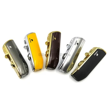 

COHIBA 3 Jet Blue Flame Torch Metal Cigar Cigarette Lighter Snake Mouth Shape Windproof With Punch Gift Box Tobacco Smoking Tool