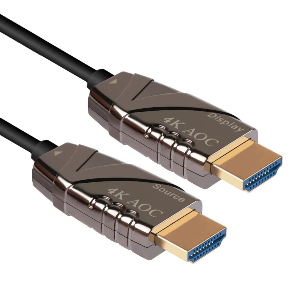 3D Оптическое волокно HDMI к HDMI 2,0 4 К кабель HDMI 1-50 м для PS4 Apple tv 4 к Разветвитель переключатель коробка удлинитель 60 Гц видео HDMI кабель