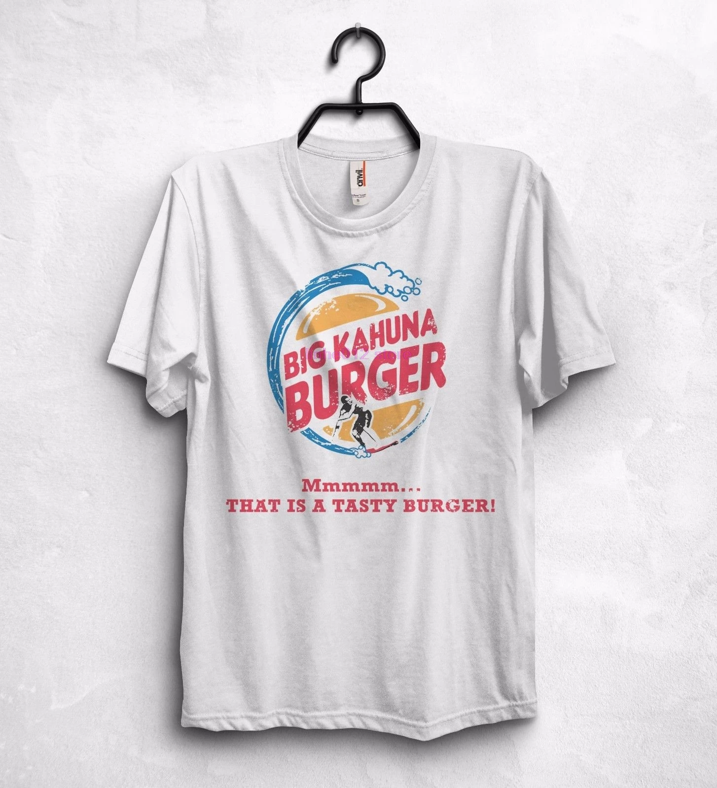 Футболка Big Kahuna Burger футболки премиум класса с короткими рукавами и круглым