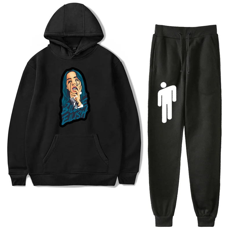 Billie Eilish Новая детская одежда на весну-осень мальчиков Повседневное хлопковая футболка с коротким рукавом, одежда, штаны 2 шт./компл. Одежда для маленьких детей комплект одежды для детей - Цвет: 12