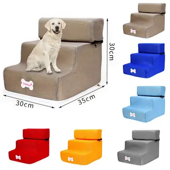 

Pet Stairs 2/3 Ladder Dog House Pet Bed Stairs Puppy Cat Bed Steps Mesh Foldable Detachable Pet Bed Pet Climbing Ladder Bed