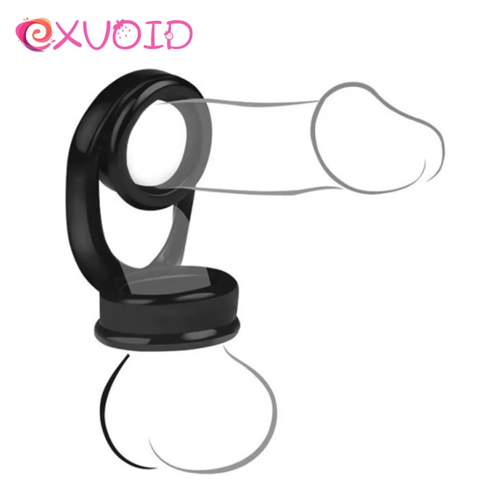 Anillo de pene elástico retardante de eyaculación para hombres, juguetes sexuales para erección, tienda sexual, productos para adultos