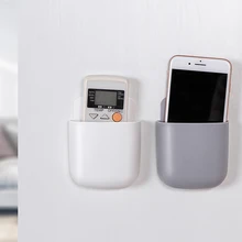 Коробка для хранения пульт дистанционного управления кондиционер чехол для хранения мобильный телефонный разъем Держатель подставка контейнер 1 шт. настенный смонтированный Органайзер