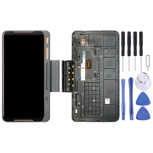 Game Expansion LCD Touch Screen Digitizer Full Assembly for Asus ROG Phone II ZS660KL Mobile Phone LCD Display Replacement Parts