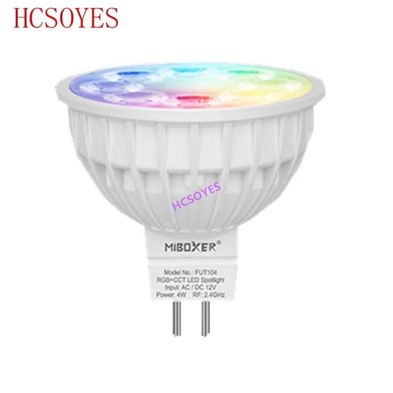 MIBOXER MR16 FUT104 4W RGB + CCT Светодиодный точечный светильник 2700 ~ 6500K светодиодный ная