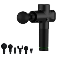 Массаж перкуссионный массажер мышечный Вибрационный релаксационный черный скоростной Вибрационный мышечный массажер US Plug