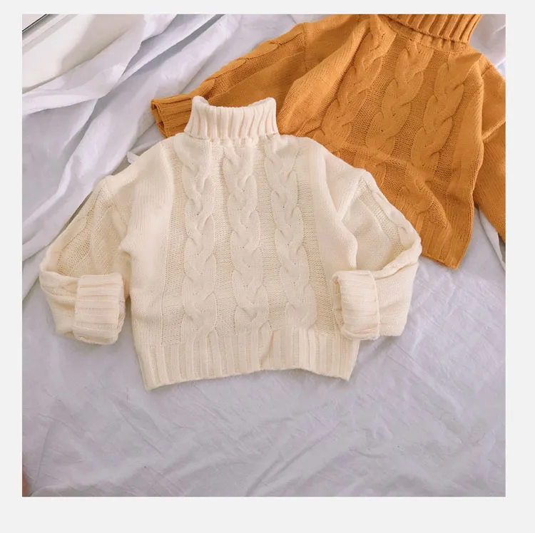 2019 New Autumn Item Girl Turtleneck sweater Two Colors | Детская одежда и обувь