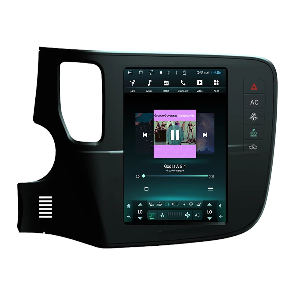 YAZH 4G+ 32G Android 8,1 мультимедийный видео плеер навигация gps для Mitsubishi Outlander 3 AC Автомагнитола 9," tesla экран