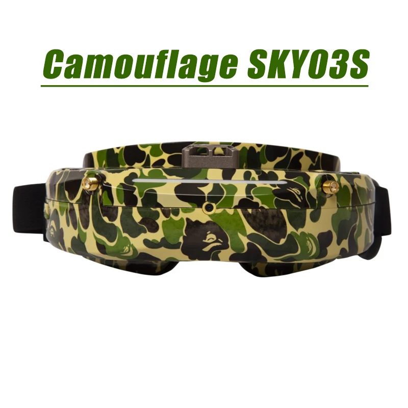 Skyzone SKY03O O светодиодный/SKY03S 5,8 ГГц 48CH разнообразие FPV очки поддержка OSD DVR HDMI и светодиодный вентилятор для радиоуправляемого дрона Accs - Цвет: Camouflage SKY03S