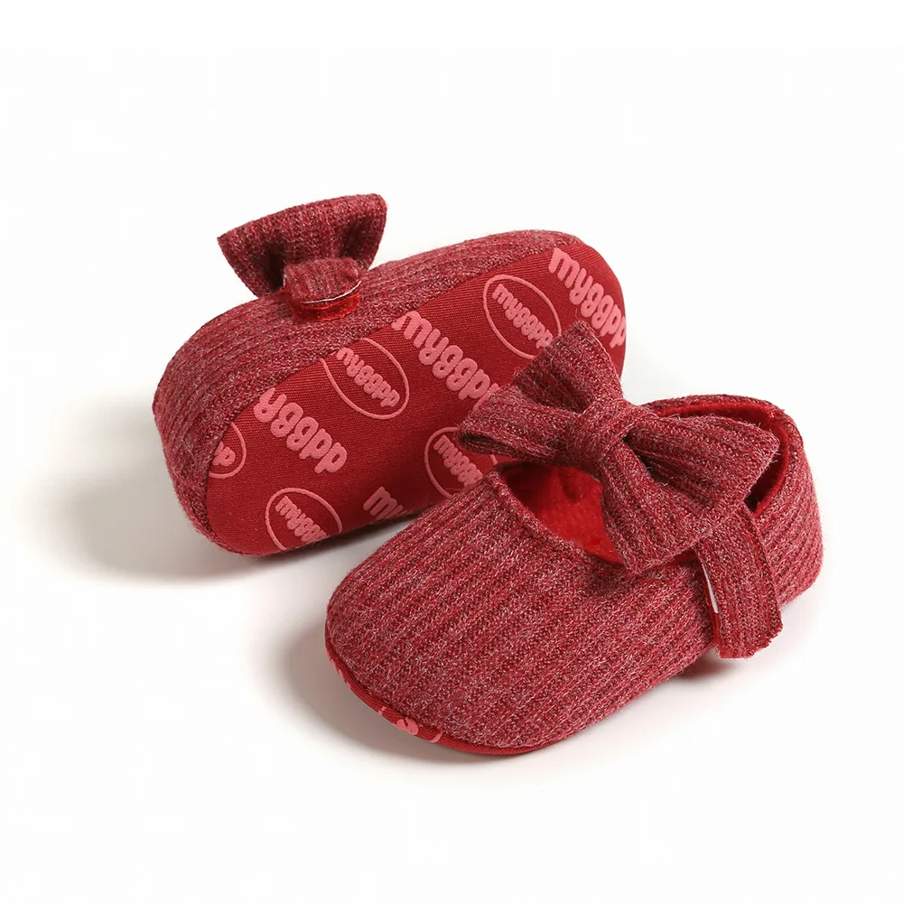 Spring And Autumn 0-1 Year Old Woolen Bow Baby Princess Shoes Toddler Baby Newborn Shoes Girl 6To 12 Month Infant Little Girls Spring And Autumn 0-1 Year Old Woolen Bow Baby Princess Shoes Toddler Baby Newborn Shoes Girl 6To 12 Month Infant Little Girls