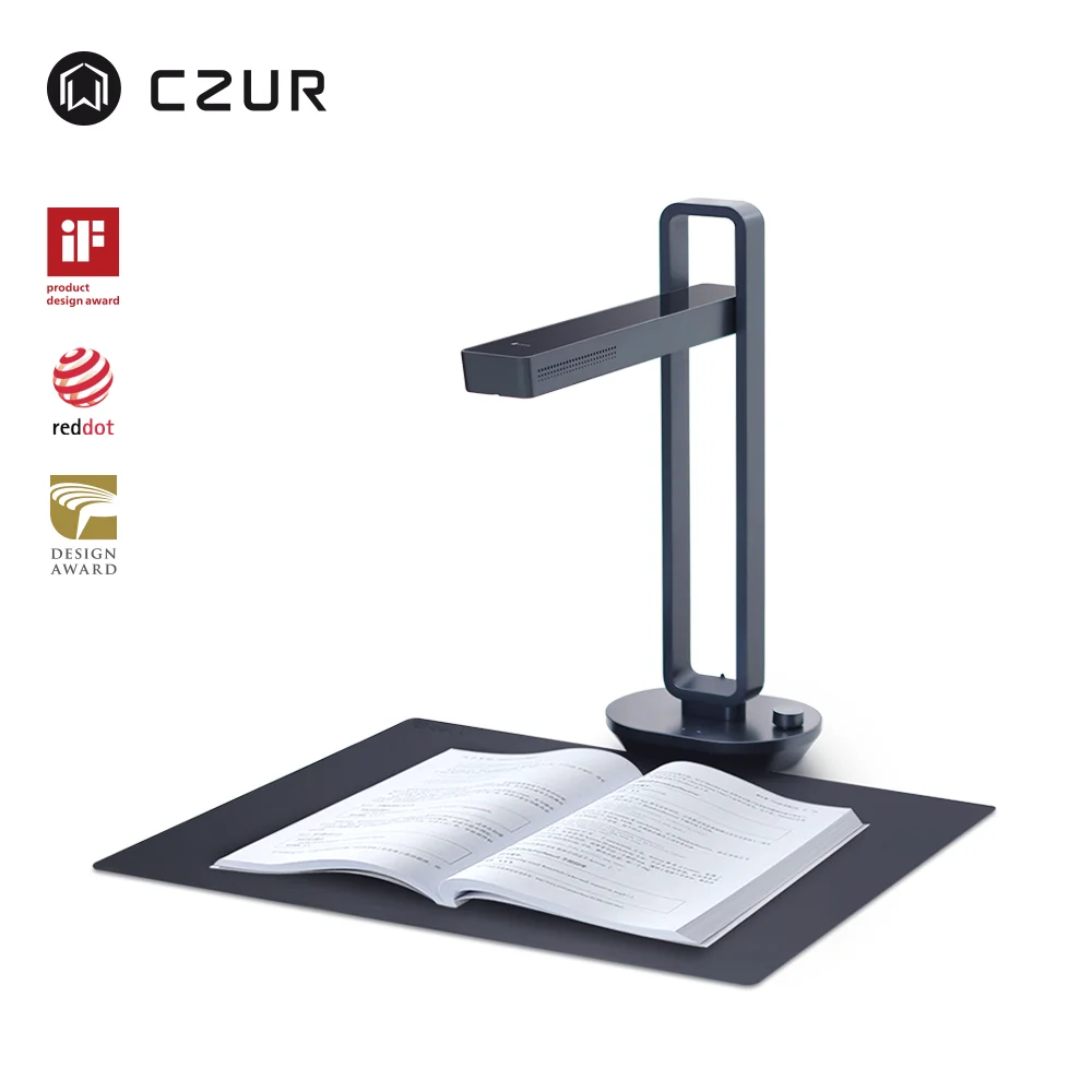  CZUR Aura Pro Portable Foldable 14MP Book Document Scanner Max A3 Size with Smart OCR Led Table Des - 33041673294