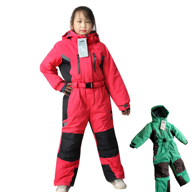 Teenage Children Winter Sport Clothes Brand Waterproof Windproof -30 Cotton-padded Girl Boy Ski Suits | Детская одежда и обувь