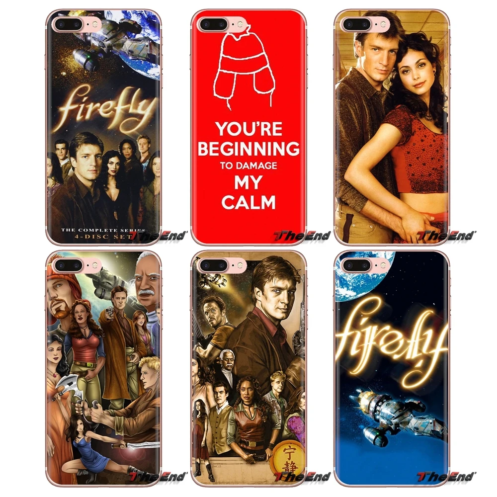 Прозрачный чехол из ТПУ с изображением светлячков серого цвета художественный