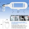 Bidet Toilet Seat New Lightweight Ultra-thin Non-Electric  Double Nozzle Adjustable Water Pressure 4