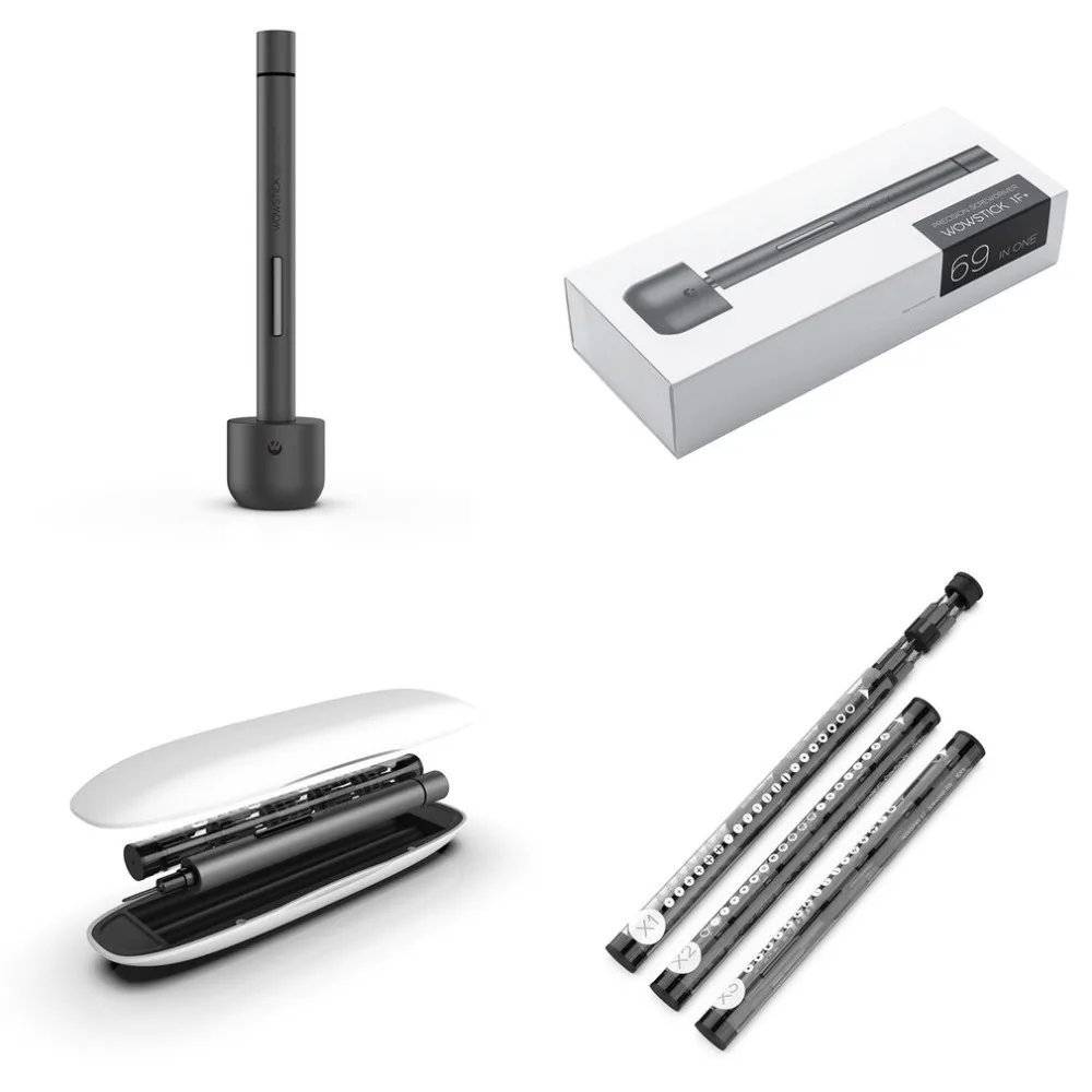 CORDL WOWSTICK 1F+ мини электрическая отвертка перезаряжаемая Беспроводная шуруповерт с светодиодный светильник литиевая батарея