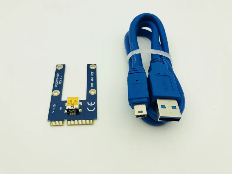 60 см USB 3,0 Mini PCI-E к PCI Express стойка pci Express 16x удлинитель Райзер карта адаптер SATA к 6Pin кабель питания для Майнинг Биткойн