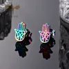 New Women's Earrings Religious Amulet Hand of Fatima Stud Earrings Multicolor Choose Stainless Steel Jewelry Wholesales 5