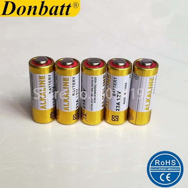 1 Alkaline Battery 23A MN21 A23 V23GA LRV08 L1028 LR23A E23 V23A 12V –  MONDUINO