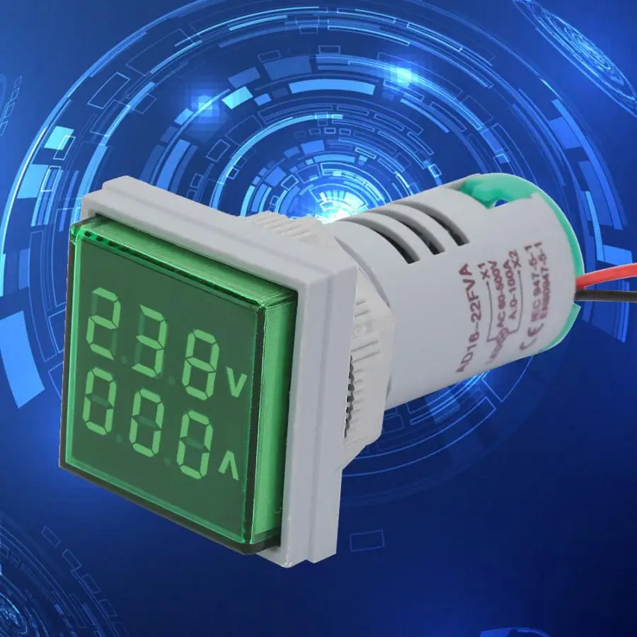 1 Pc Voltage Detector Led Digital Display Ac Voltage Current Meter