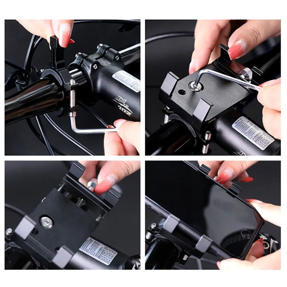 Phone holder bike bicycle aluminum mountain bike mobile phone bracket trailer handle GPS universal fiets houder bike holde 30S11 (7)