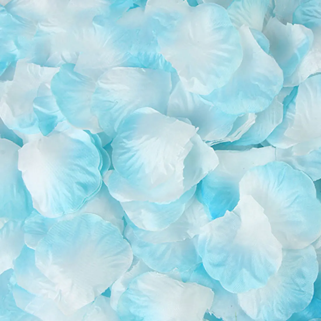 Light Blue White 500 шт./лот 5*5 см 34 цвета шелковые лепестки роз для романтические украшения для свадьбы искусственные розы свадебные аксессуары - Цвет: Light Blue White