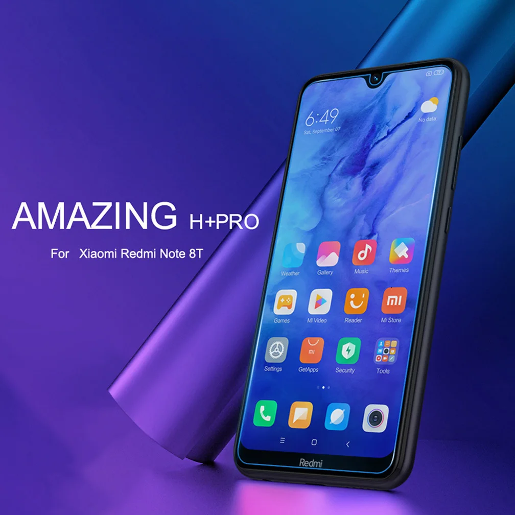 Для Xiaomi Redmi Note 8T закаленное стекло Nillkin Amazing H/H+ Pro Взрывозащищенная Защита экрана для Xiaomi Redmi Note 8T