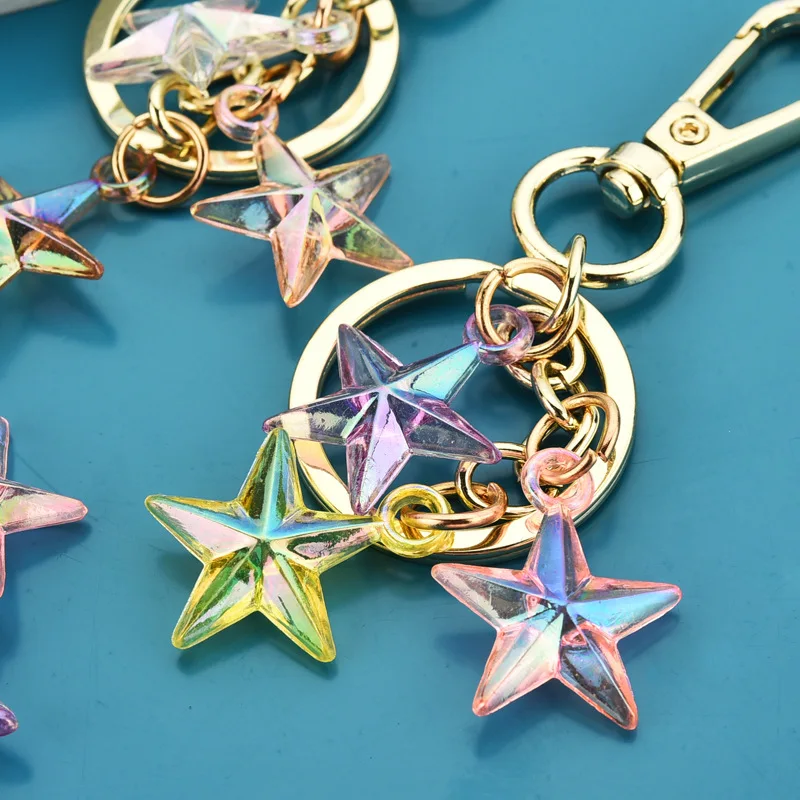 Star Key Chain - Bright Multicolor - Woman - Keychains 