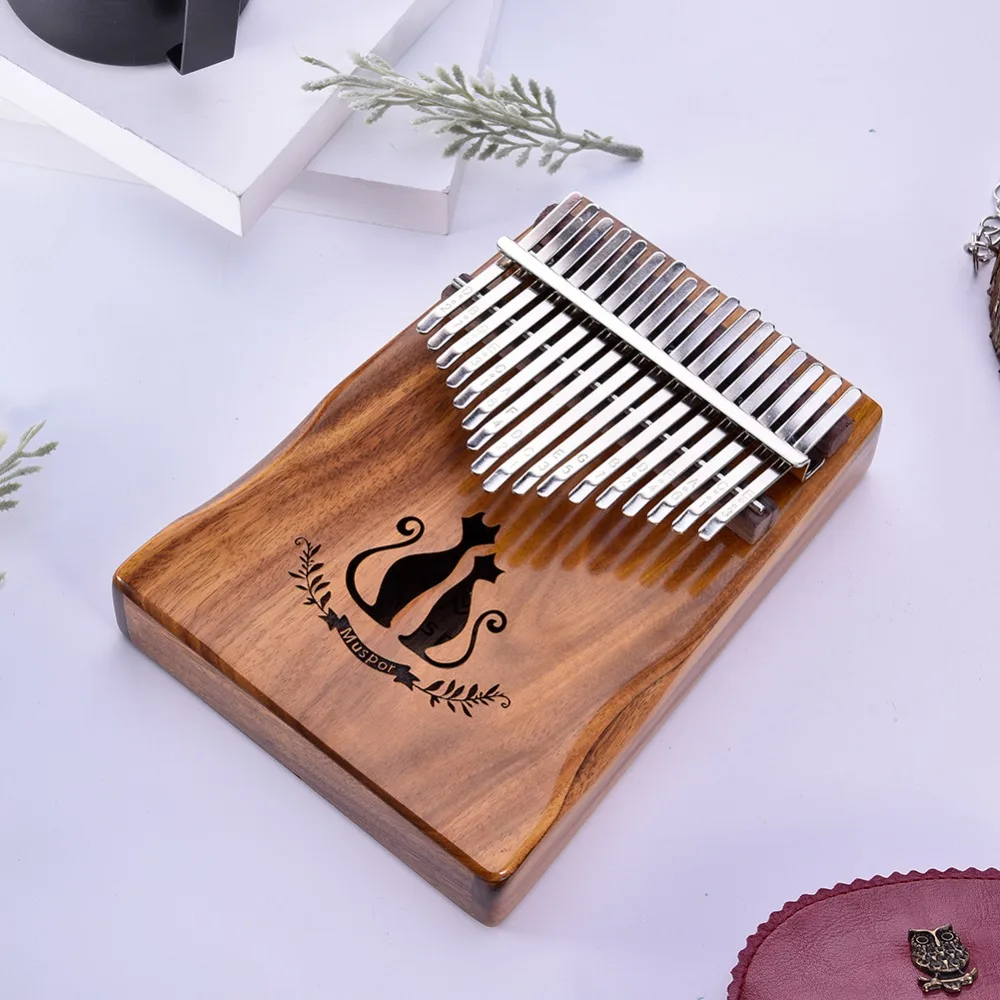Набор инструментов с 17 клавишами Kalimba Thumb Piano Mbira Calimba Kalinba Acacia Keyboard