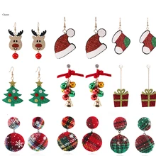 Новинка, женские серьги-гвоздики, тканевые квадратные корейские серьги для девочек, рождественский подарок, модные серьги-гвоздики, свадебные аксессуары