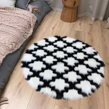 90 см подарочный напольный коврик, декоративный, для отеля, спальни, офиса, комфортный, для гостиной, из мягкого акрилового волокна, кафе, Круглый, для дома, ресторанов