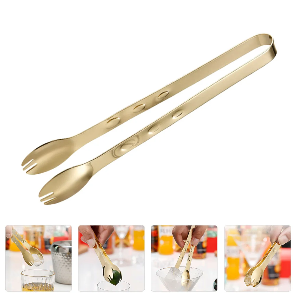 1pc Stainless Steel Cube Sugar Tong Multifunctional Restaurant Kitchen TongOther Bar Tools