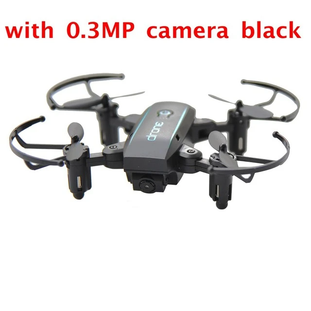 Linxtech In1601 480p 720p Мини Радиоуправляемый Дрон с камерой Wi-Fi Fpv складной Квадрокоптер с удержанием высоты Радиоуправляемый вертолет игрушки - Цвет: Black 0.3MP Camera
