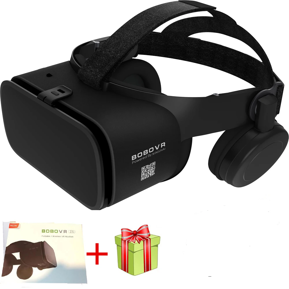 Новые Bobo vr Z6 VR очки беспроводные Bluetooth наушники VR очки Android IOS Удаленная реальность VR 3D картонные очки - Цвет: Серебристый