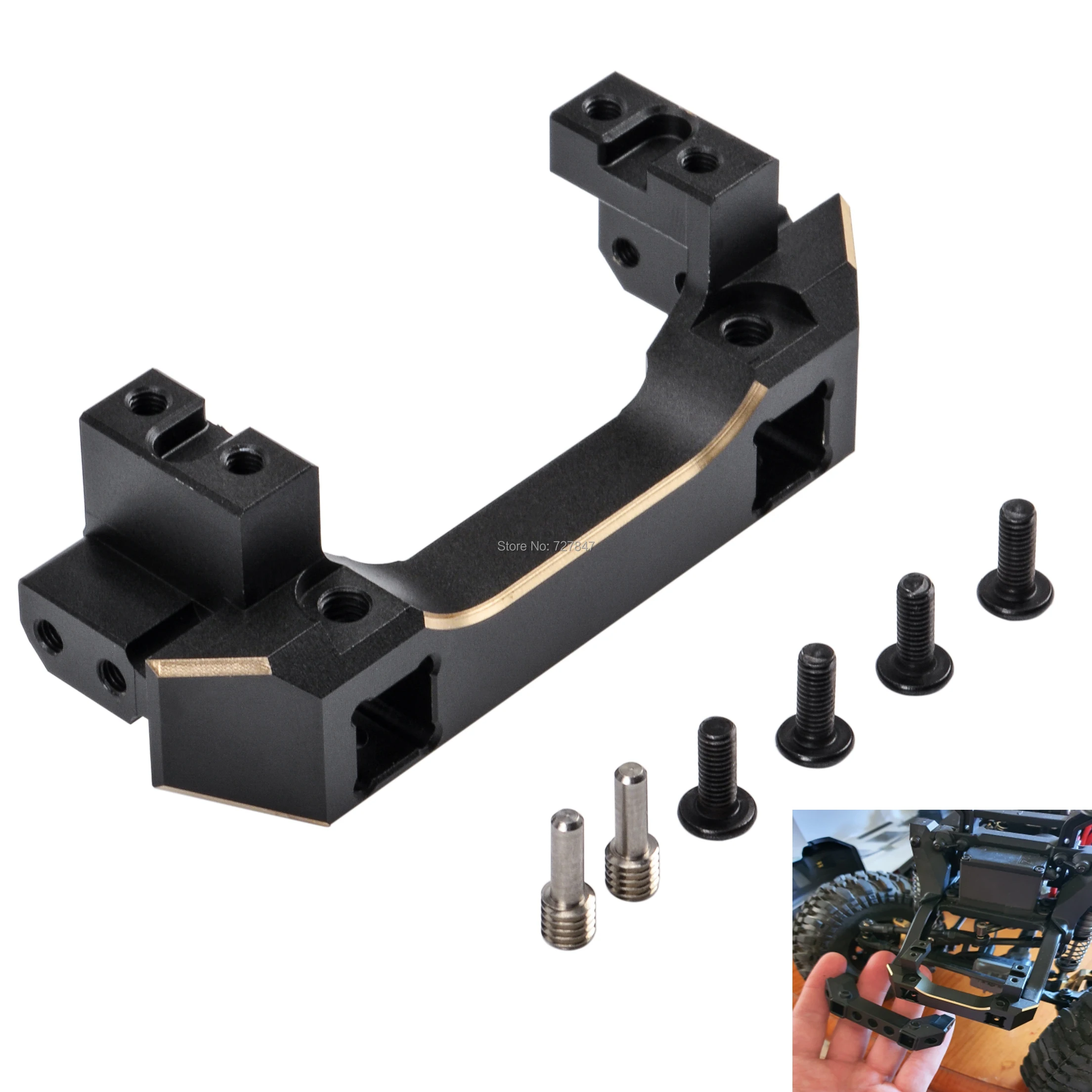 TRX4 Front Servo Stand Pure Copper for 1/10 RC Crawler Car Traxxas TRX-4 TRX 4 Upgrade Parts