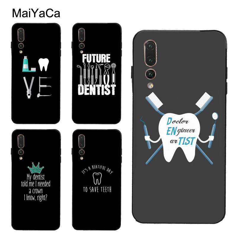 Чехол с цитатами стоматолога для Huawei P30 Pro P20 P40 Mate 20 Lite P Smart 2019 Nova 5T Honor 8A 8X 9X 10i |