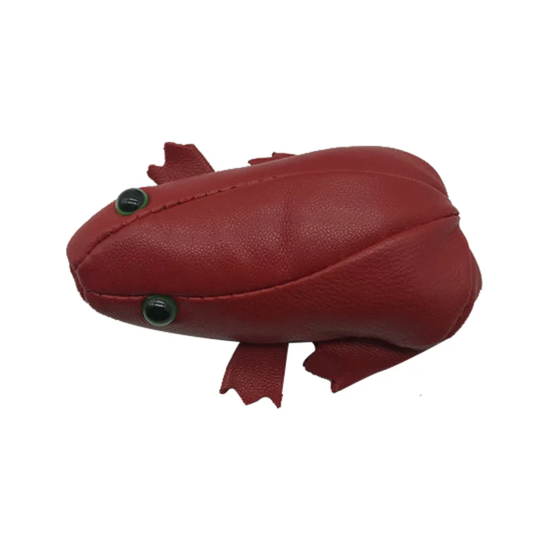Frog-red BELLO TUTTI 2020New Кошелек для монет из натуральной овечьей кожи, женская маленькая сумка для мелочи, Женский Карманный Кошелек в виде лягушки, сумочка на молнии для девочек - Цвет: Frog-red