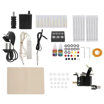 

Professional Tattoo Kit Tattoo Machine Gun Handle Needles Ink Makeup Tool Set 90-264V