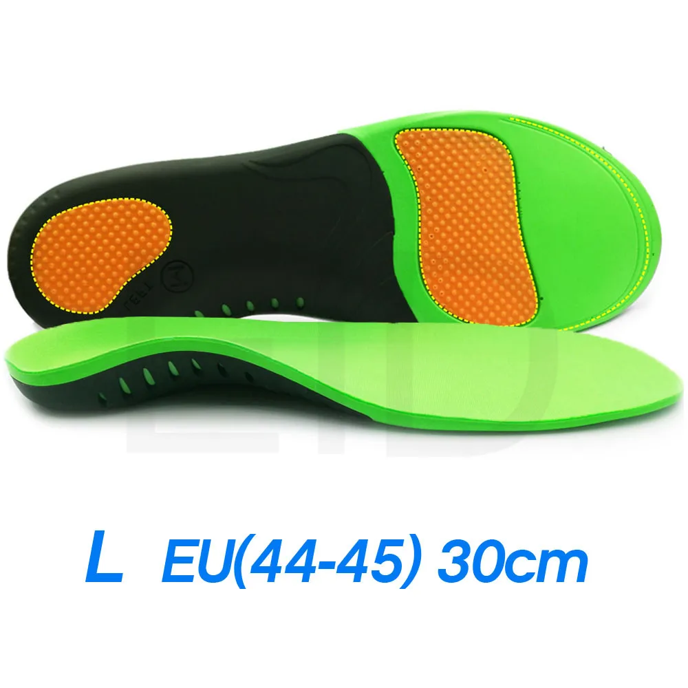 Высококачественные Ортопедические стельки eva для плоскостопия, ортопедическая обувь, стельки для мужчин и женщин, большие размеры - Color: L EU44-45