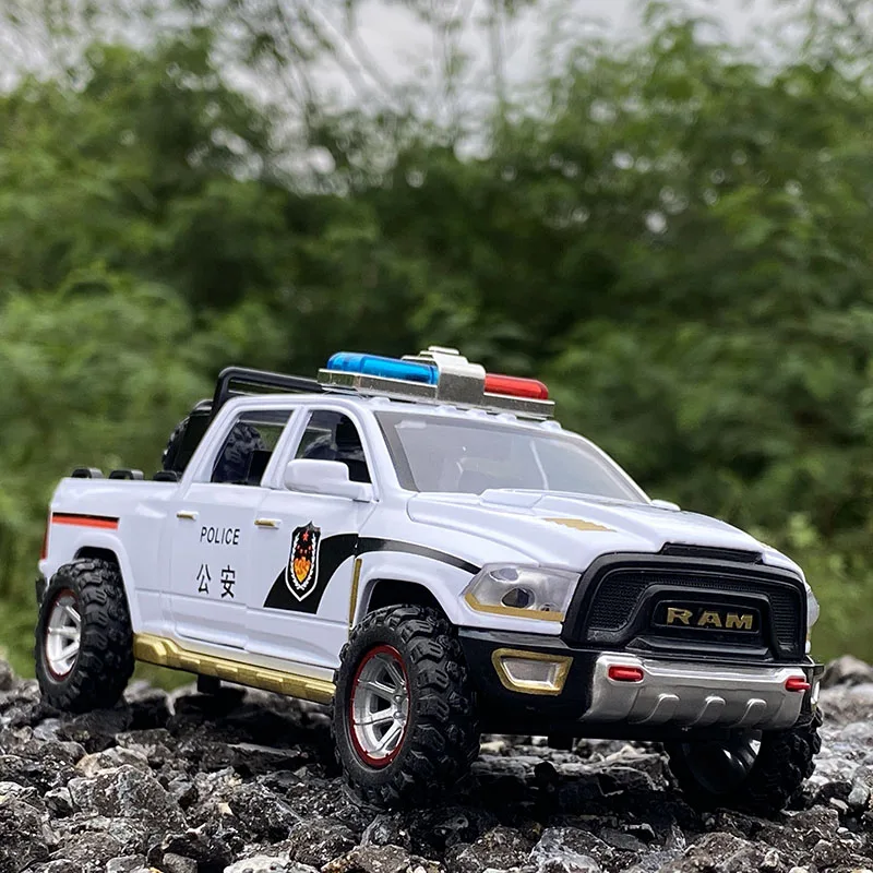 1:32 Dodge RAM TRX Pickup Alloy Car Model Diecasts Toy Off-road Vehicles Car Model Sound and Light Simulation Childrens Toy Gift 5