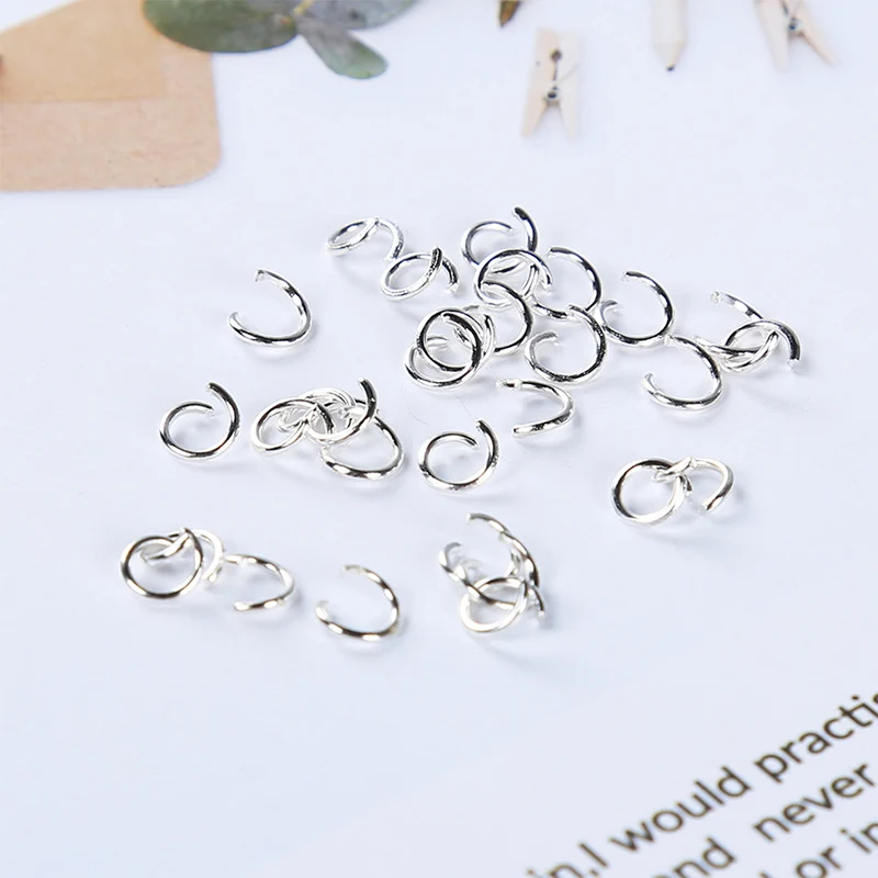 

Practical Metal Opening Rings Split Ring Jewelry Findings DIY Handcraft Open Circle Connecting Rings For Necklace Ornaments