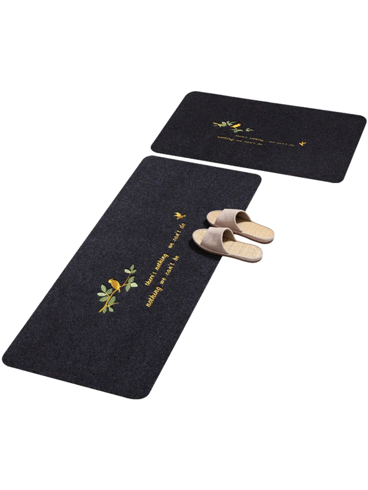 Кухонный коврик, длинная полоса, маслостойкий, коврик для ног, ванная комната, противоскользящий, водопоглощающий, дверной коврик, вход, спальня, домашний ковер