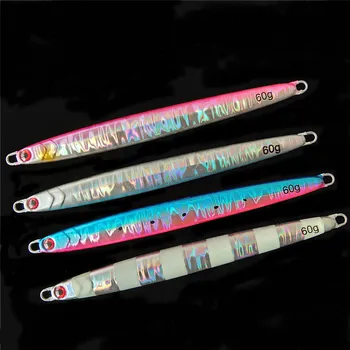 

Swolfy 4PC Jigging Lead Fish 30G 40G 60G Metal Jig Fishing Lure Wobbler Artificial Hard Bait