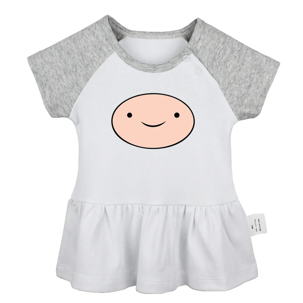 Милый мультфильм время приключений собака Jake Finn Джейк Beemo Bubblegum дизайн новорожденных девочек платья для малышей хлопковая одежда для новорожденных